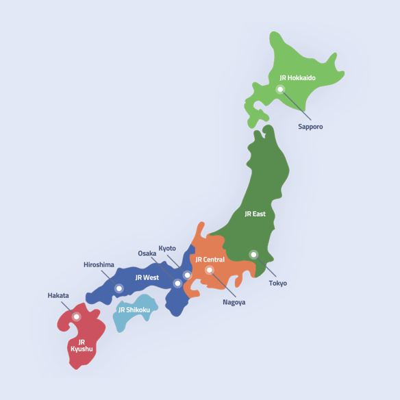 일본 레일 패스권 - 지역 패스권