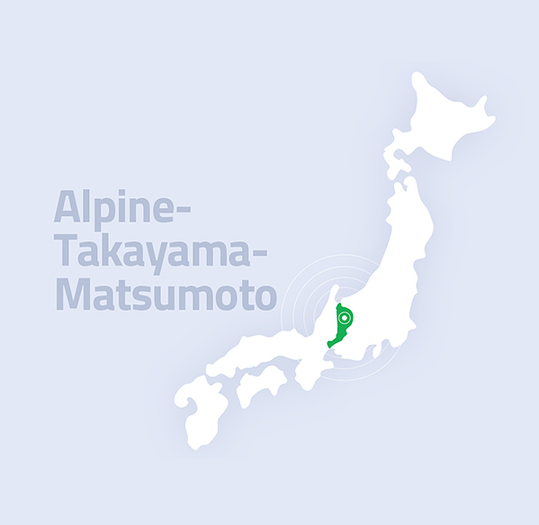 Passe turístico para a área de Zona Alpina-Takayama-Matsumoto