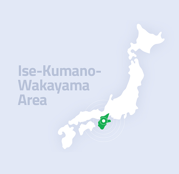 Passe turístico para a área de Ise-Kumano-Wakayama