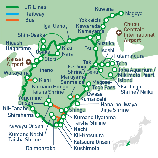 이세-구마노-와카야마 지역 관광 패스권